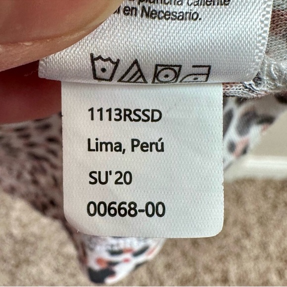 Nation LTD Loren Smocked Peasant Tee Pima Cotton Size XS - Picture 6 of 6